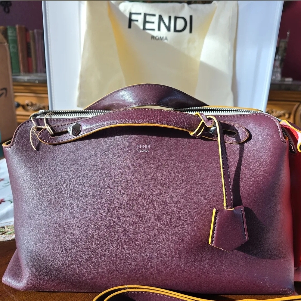 👛 SOLD👛 Fendi Burgundy BY THE WAY 2-Way Leather Bag